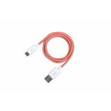 XTORM CX 011, USB-Ladekabel, 1 m, Weiß/Rot/Silber