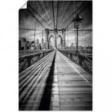 Artland Brooklyn Bridge, New York City Monochrom